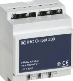 IHC Control, Output modul 230 med 2 x 4 relæ udgange til 230Vac – Lauritz Knudsen