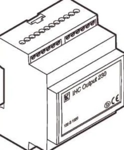 IHC Control, Output modul 230 med 2 x 4 relæ udgange til 230Vac – Lauritz Knudsen