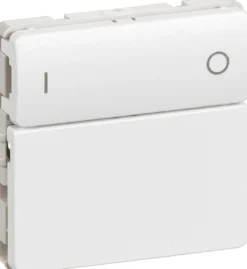 IHC Wireless, FUGA batteritryk med 2 tryk (1 tangent), 1 modul – Lauritz Knudsen