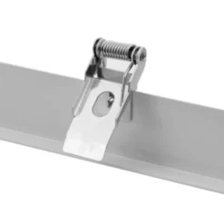 Indbygningsramme til 120x60 cm LED panel, til troldtekt og gips, hvid kant