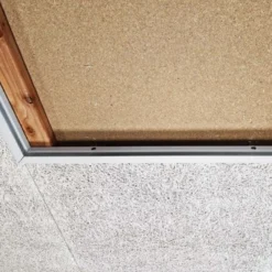 Indbygningsramme til 60x60 cm LED panel, til troldtekt og gips, hvid kant