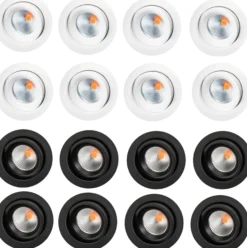 Indbygningsspot Junistar Eco Isosafe, LED 7W, 230V, 42°, 8-pak - SG Armaturen