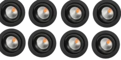 Indbygningsspot Junistar Eco Isosafe, LED 7W, 230V, 42°, 8-pak - SG Armaturen