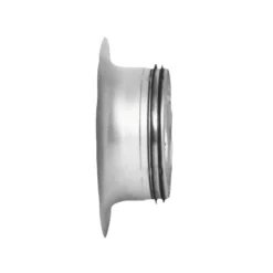 Indløbsrør ILRU 63, galvaniseret stål, 15 mm L-mål, presset - Lindab