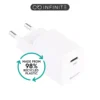 Infinite (GRS) USB-C oplader, EU PD 20W, 1 x USB-C, hvid