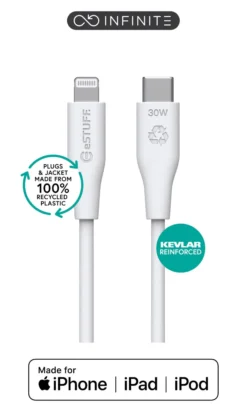 INFINITE (GRS) USB-C til Lightning-kabel, MFI, PVC-fri, genanvendt plast