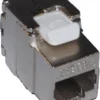 INFRALAN Konnektor, FTP kat 6A, keystone, tool-less, 50 stk., krom