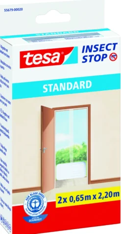 Insektnet Standard døre, 2,2mx1,2m, hvid - Tesa