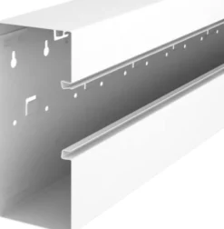 Installationskanal 90x210 asymmetrisk, stål hvid - 6 meter