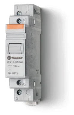 Installationskontaktor 1 slutte, 230V AC, 20A, 250V AC