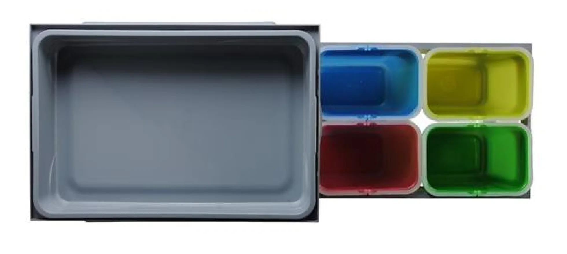 Intra affaldssystem Tank40-4, grå, 4 x 8 liter