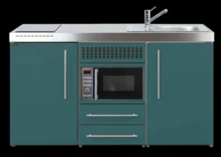 Intra Juvel minikøkken, Trend premiumline, 1500 mm, petrol, enkeltkumme, højre