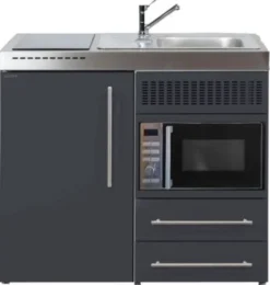 Intra Minikøkken Trend premiumline, 1000/890/60, grå, enkeltkumme, højre