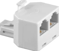 ISDN T-adapter, Y-adapter, RJ11 til 2x RJ14, M/F, 6P/4C, 1:1 forbundet - MicroConnect