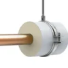 Isoglobal Rørbærer isoleret, 28 mm, 30 mm isolering, grå