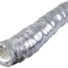 Isoleret flexslange PE, Ø162 mm x 4 meter, grå