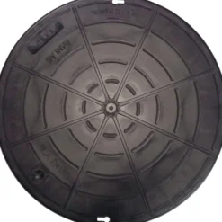 Isoleret låg til målerbrønd, Ø400 mm plast målerbrønd (500 mm udv. diameter) - Danwell 'Danlåg'