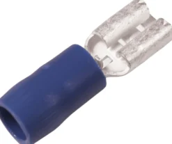 Isoleret spademuffe blå, 1,5-2,5 mm², 6,3x0,8 mm, A2507FLS - 100 stk