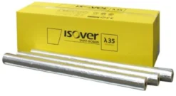 ISOVER Alu 2 (TapeLock rørskål), 133x30 mm, 1,2 meter, med alu-folie, max. 500°C, med tape