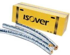 ISOVER Boaflex Pipe Section rørskål, 18x20mm, 1.2 meter, Max. 150°C, Med tape