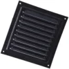 Jalousirist med insektnet 200x200 mm, sort - Duka