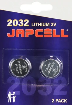 Japcell lithium CR2032 batteri, 2 stk.