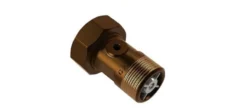 JCH målerforskruning 2286, rødgods, 1 1/4" X 1", 60 mm, m kontraventil