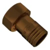 JCH målerforskruning type 2086, rødgods, 2"x1.1/2", 70mm, 16 bar