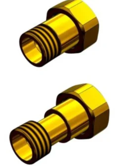 JCH 2096 vandmålerforskruning, 1"x3/4", DN20, justérbar 41-57mm