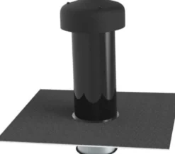 Jual ventilationshætte, Ø160 mm, 0-5° hældning, til tagpap med kondensindsats