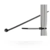 Kabelbinder, sort, 280 mm x 4,8 mm, UV-resistent, vejrbestandig, nylon, brudstyrke: 22,6 kg