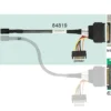 Kabel SFF-8643 han > U.2 SFF-8639 hun + SATA strøm, 50 cm