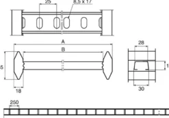 Kabelstige KHZP, 600 mm bred, 6 meter, varmgalvaniseret - 6 meter