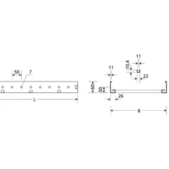 Kabelstige light GLO-4 60/500g 3 meter