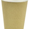 Kaffebæger 34 cl, ripple wall pap, Nature Line, 500 stk/pak - Antalis