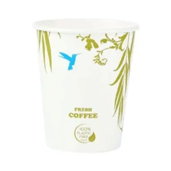 Kaffebæger 8 OZ, plastfri miljøkop, single - 20 stk