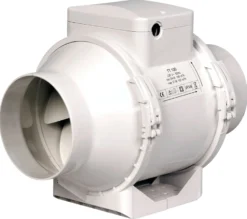 Kanalventilator EL 125 TT, Ø125 mm, hvid