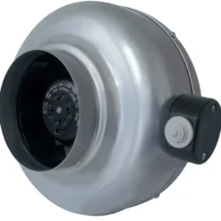 Kanalventilator Rørvent 125 NK, 197mm, 230V, IP44, 54dB, 60W, grå