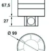 Kanalventilator TDM 100, Ø100 mm murrør