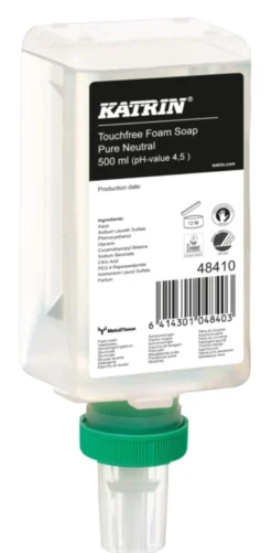Katrin skumsæbe til dispenser, parfumefri, 500 ml