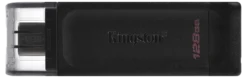 Kingston DataTraveler 70, 128 GB, USB-C 3.2, sort