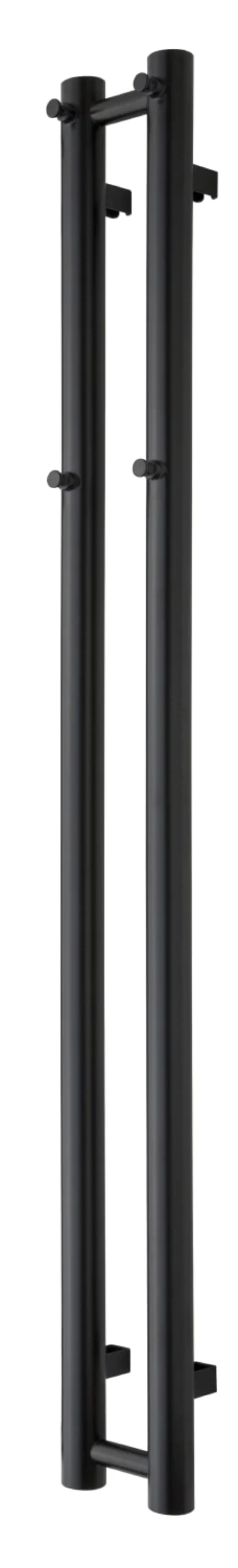 KIRO 2 håndklædetørrer, 1400 x 135 mm, sort - TVS