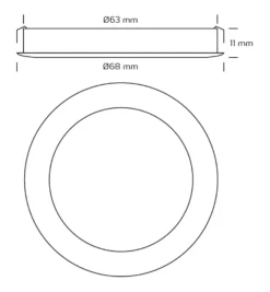Køkkenspot Linea LED, komplet 3-pak klar til gør-det-selv installation - Nordtronic