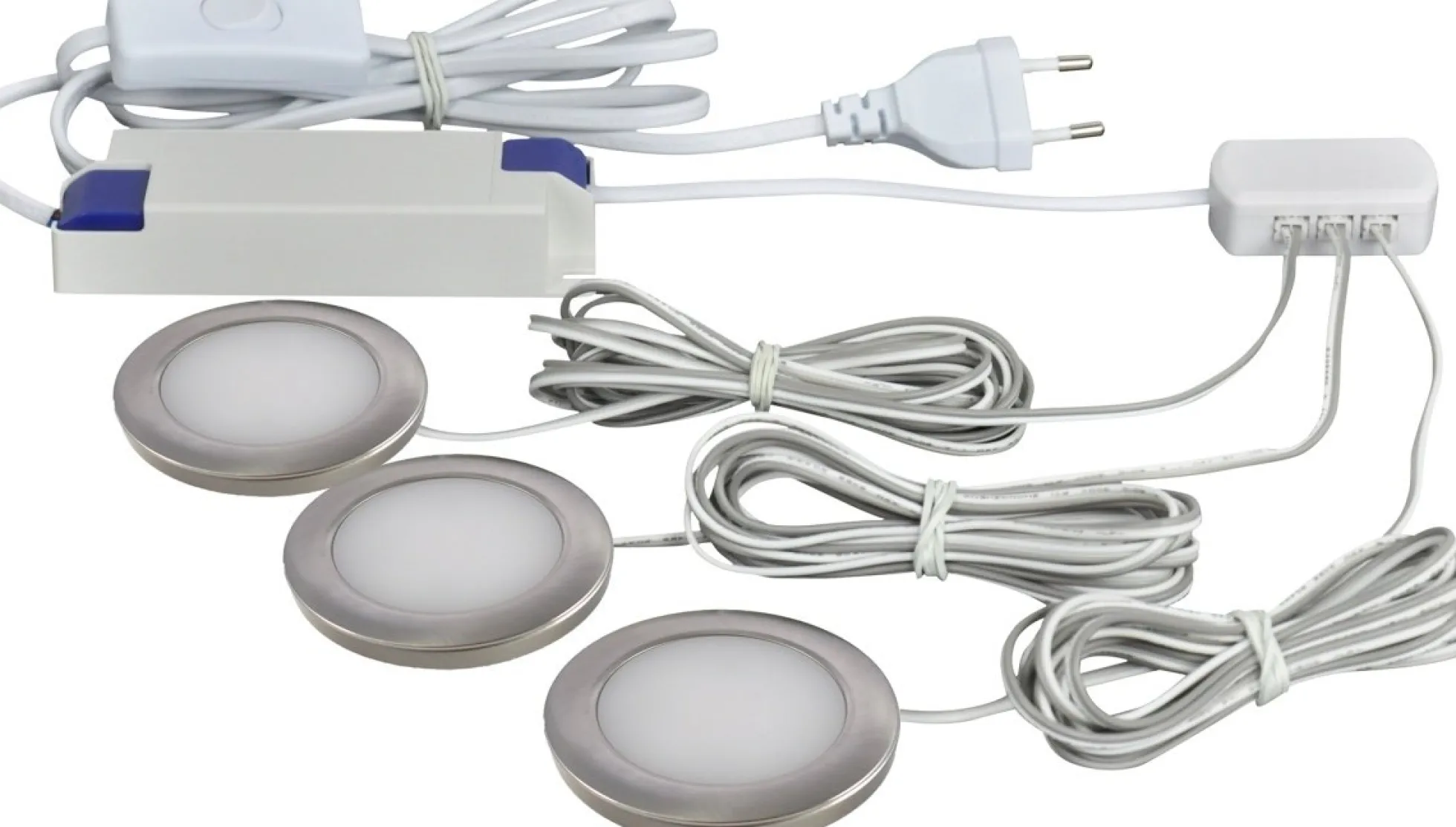 Køkkenspot Linea LED, komplet 3-pak klar til gør-det-selv installation - Nordtronic