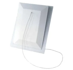 Klapventil 100x150 mm lukket model, hvid, type 110