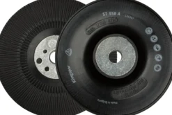 Klingspor bagskive ST358A, riflet, til fiberskiver, M14 gevind, 125 mm