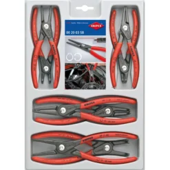 KNIPEX præcisions-låseringstang-sæt, 8 dele