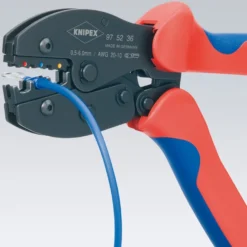 KNIPEX Preciforce® crimptang, isolerede kabelsko stikforbindere, 220 mm