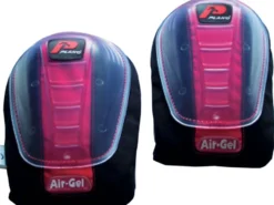 Knæskåner med air-gel, sort/pink - Plano