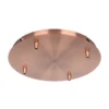 Kobber roset til 4 lamper, Ø300 mm